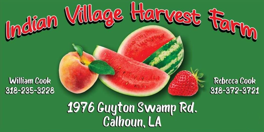 Indian Village Harvest Farm - Fresh produce with contact information